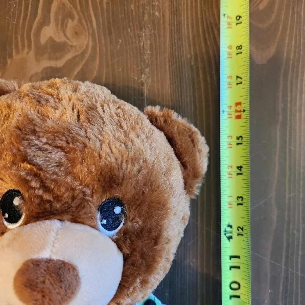 Build A Bear Happy Birthday Bear Brown BAB with Button Down Dress Shirt 16